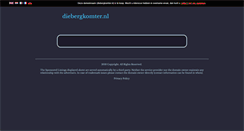 Desktop Screenshot of diebergkomter.nl
